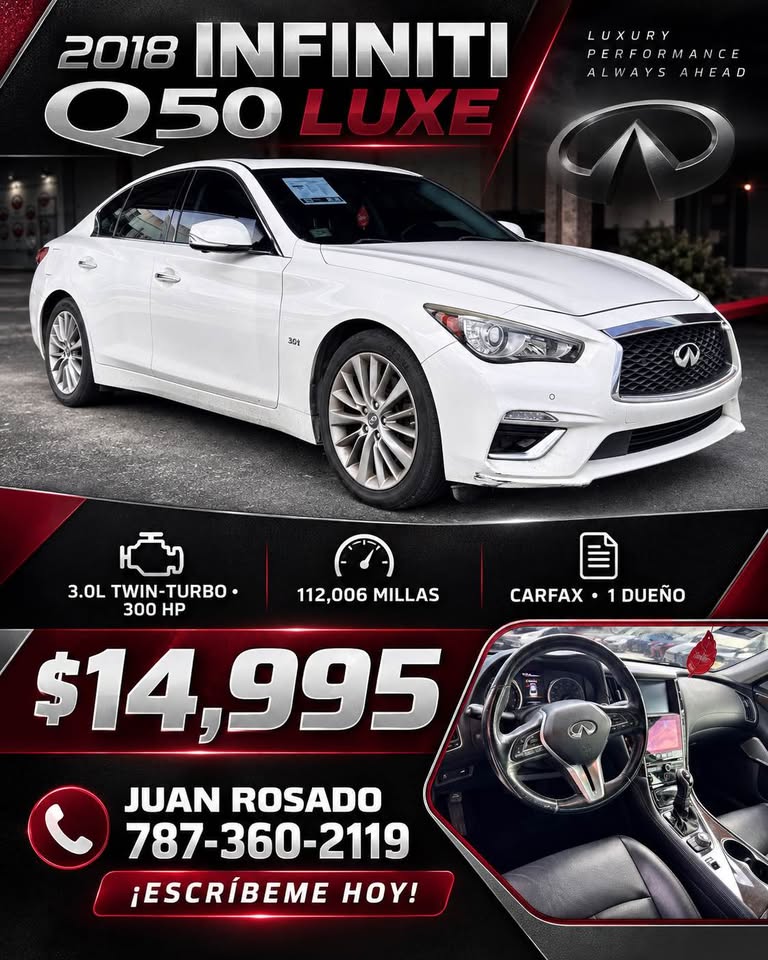 Infiniti Q50 Luxe 2018