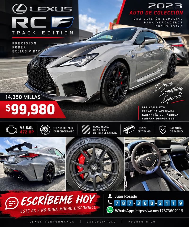 Lexus RC F Track Edition 2023